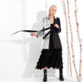 High Quality Slim Style Silver Sequin Women Coat